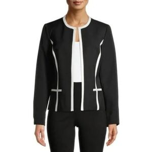 Black Label Women's Black and White Blazer